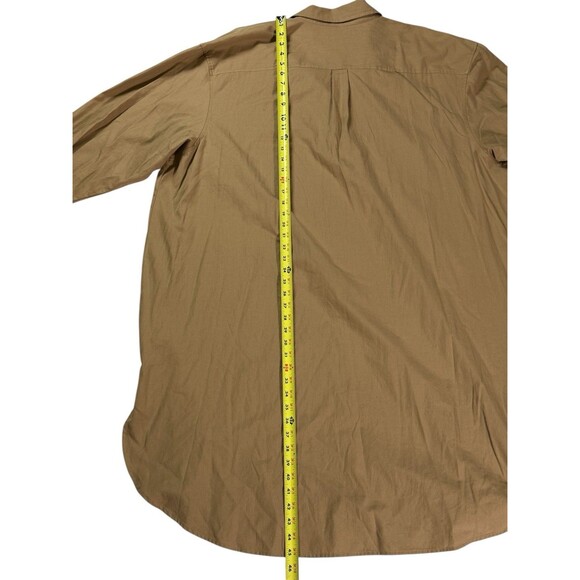 Ava & Viv Women's Long Sleeve Tan Relaxed Fit Button-Down Shirt Sz 3x - Picture 6 of 15
